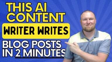 This Ai Content Writer Writes An Entire Blog For You Quickly!