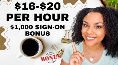 Work From Home Jobs 2023- $1K Sign On Bonus, No Degree Remote Job!