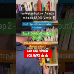 How to scan books to sell on Amazon FBA 😎👆🏻