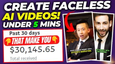 Create FACELESS AI Instagram & TikTok Videos To Make Money Online ($850 a Day)