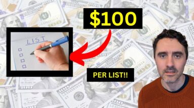 Earn Online Using AI Lists ($100 Over and Over)