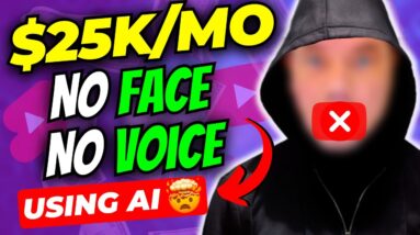 Earn $25k/Mo on YouTube: No Face, No Voice, Using AI 🤑(Passive Income) Done For YOU!