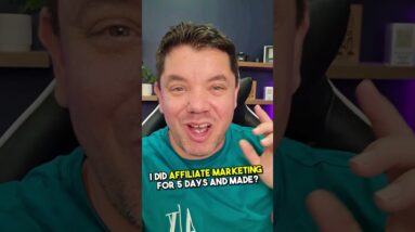 I Tried Affiliate Marketing For 5 Days From Scratch (Insane Results🤯)