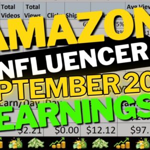 Amazon Influencer Program Earnings Report (September 2023)