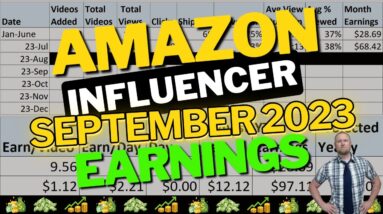 Amazon Influencer Program Earnings Report (September 2023)