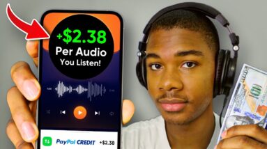 Earn $2.38 PER AUDIO You Listen! *No Limit* (Make Money Online 2023)