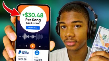 Earn $30.48 PER SONG You Listen! *No Limit* (Make Money Online Listening to Music)