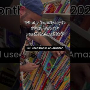 Sell used books on Amazon that’s the #1 way you can earn $5,000/month 🖤 #amazonfba