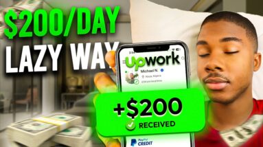 LAZY Way To Make $200/Day On Upwork Using AI! (Make Money Online 2024)