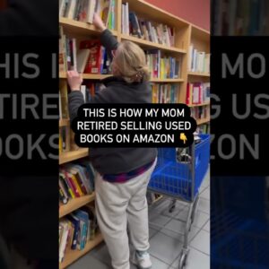 This is how my mom retired selling used books on amazon #amazonfbareseller