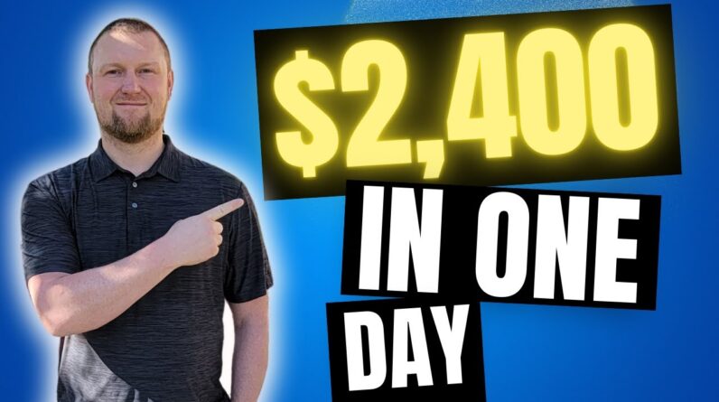 From $0 to $2400 in ONE DAY with Affiliate Marketing