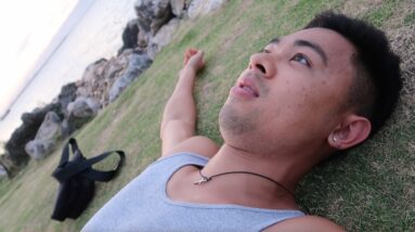 staring up at the clouds and questioning life