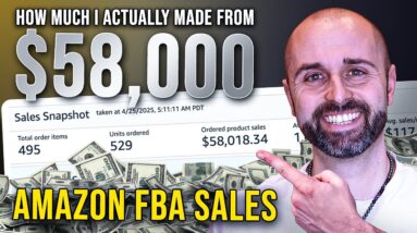 How Much NET PROFIT I Actually Made from $58,000 in Amazon Sales