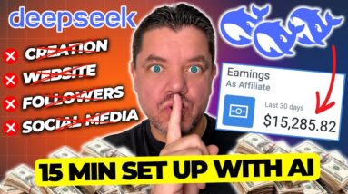 DeepSeek R1 - This AI Strategy Made Me $1,739 and Took 15min To Set Up (100% Passive Income!)