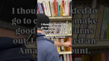 I thought I needed to go to college to make good money. #amazon