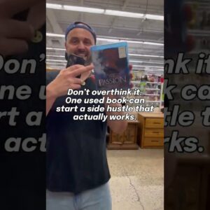 Don't overthink it. One used book can start a side hustle that actually works.  #amazonseller