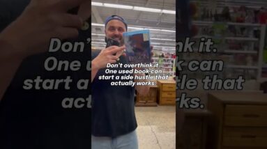 Don't overthink it. One used book can start a side hustle that actually works.  #amazonseller