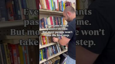 Everyone wants passive income. But most people won't take the first step.  #amazonseller