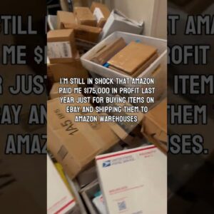 I’m still in shock that Amazon paid me $175,000 in profit last year... #amazonseller #amazonfba
