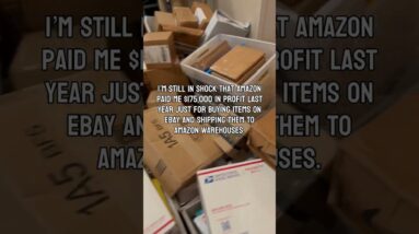 I’m still in shock that Amazon paid me $175,000 in profit last year... #amazonseller #amazonfba