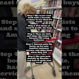 My 70-year-old mom is making $3,000 a month selling used books on Amazon. #amazonseller