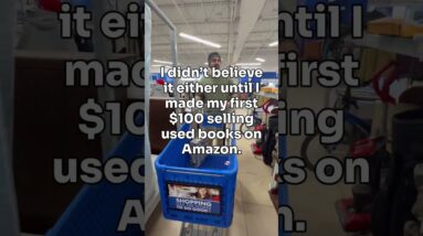 I didn't believe it either until I made my first $100 selling used books on Amazon.  #amazonseller