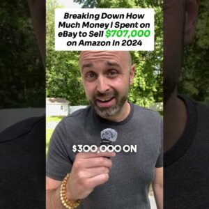 Breaking down how much money I spent on eBay to Sell $101,000 on Amazon in 2024.  #replencatcher