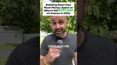 Breaking down how much money I spent on eBay to Sell $101,000 on Amazon in 2024.  #replencatcher