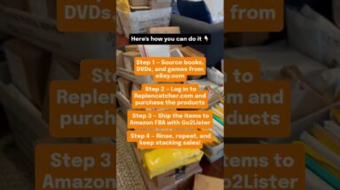 Stop dreaming about side hustles. eBay to Amazon is the real one.  #replencatcher #replen #amazon