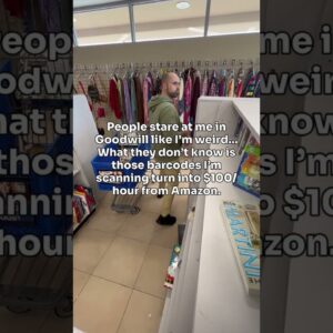 People stare at me in Goodwill like I’m weird… #amazonseller #amazonfba #amazon