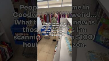 People stare at me in Goodwill like I’m weird… #amazonseller #amazonfba #amazon