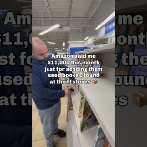 Amazon paid me $11,000 this month just for sending them used books I found at thrift stores! #amazon