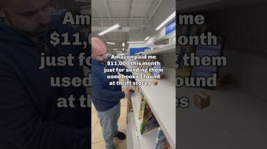 Amazon paid me $11,000 this month just for sending them used books I found at thrift stores! #amazon