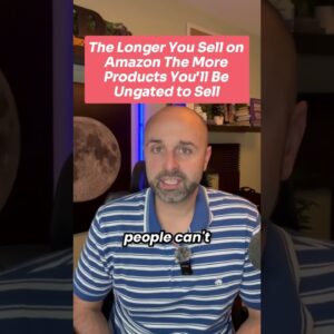 The longer you sell on Amazon the more products you'll be ungated to sell. 😊  #amazonseller