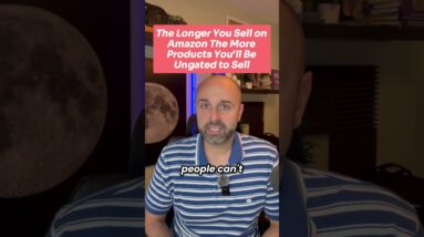 The longer you sell on Amazon the more products you'll be ungated to sell. 😊  #amazonseller