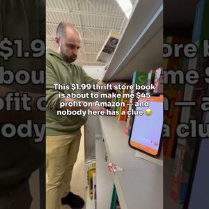 This $1.99 thrift store book is about to make me $45 profit on Amazon — and nobody here has a clue!