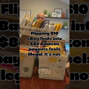 Flipping $10 eBay finds into $80 Amazon payouts feels illegal. It’s not. #ebayreseller