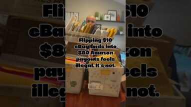 Flipping $10 eBay finds into $80 Amazon payouts feels illegal. It’s not. #ebayreseller