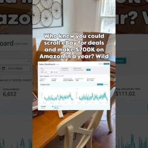 Who knew you could scroll eBay for deals and make $700K on Amazon in a year? Wild.  #amazonseller