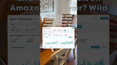 Who knew you could scroll eBay for deals and make $700K on Amazon in a year? Wild.  #amazonseller