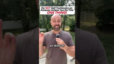 ROOKIE MISTAKE: Selling textbooks on Amazon without checking this first.