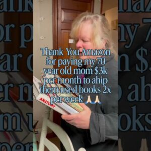 Thank you Amazon for paying my 70 year old mom! #amazonseller