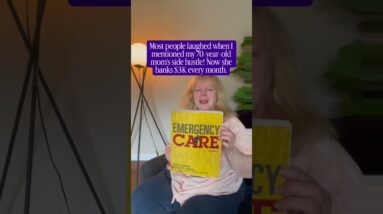 Most people laughed when I mentioned my 70-year-old mom’s side hustle,now she banks $3K every month.