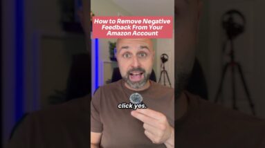FBA sellers can get negative feedback removed in 2 clicks.