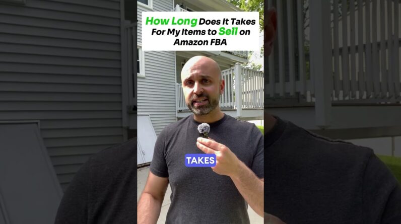 How long does it takes for my items to sell on Amazon FBA 🤔  #amazonseller #amazonfba