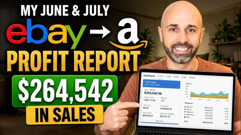 My June & July eBay to Amazon Profit Report ($264,542 in Sales)